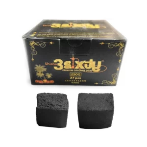SHISHA 3 SIXTY 500 GM COCONUIT 48 PCS