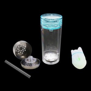 GLASS PORTBALE HOOKAH WITH LED